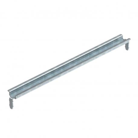 Hat profile rail 15 x 5 mm 161 | For T 350 crosswise | Steel | Electrogalvanized, transparently passivated