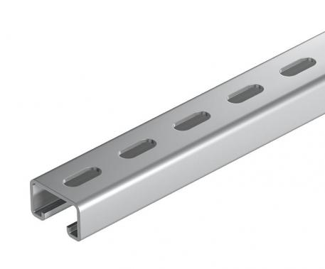 MS5030 mounting rail, slot 22 mm, A2, perforated 2000 | 50 | 30 | 3 | Bright, treated