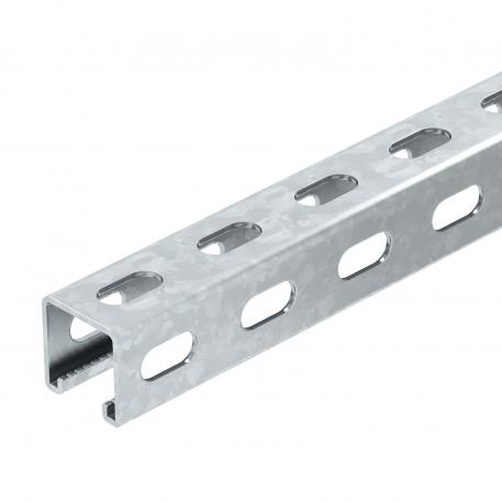 MS4141 mounting rail, slot 22 mm, FS, side perforation 1000 | 41 | 41 | 2.5 | Strip galvanized