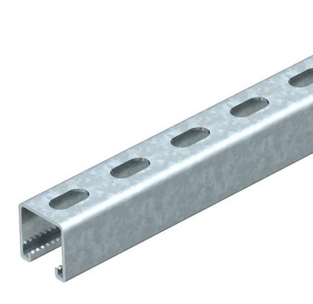 MS4141 mounting rail, slot 22 mm, FT, perforated 300 | 41 | 41 | 2.5 | Hot-dip galvanised