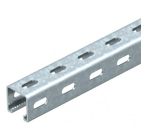MS4141 mounting rail, slot width 22 mm, FT, side perforation 6000 | 41 | 41 | 2 | Hot-dip galvanised
