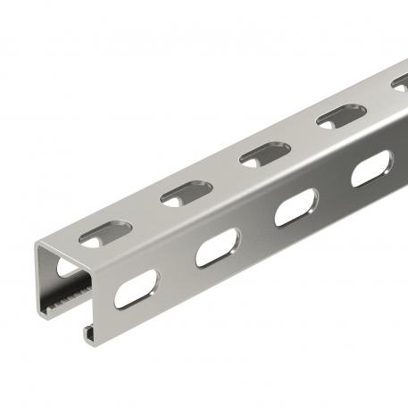 MS4141 mounting rail, slot 22 mm, A2, side perforation 3000 | 41 | 41 | 2 | Bright, treated