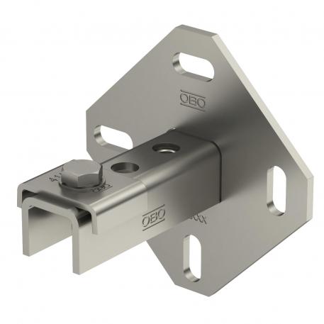Wall, floor and ceiling bracket with 3 holes A4