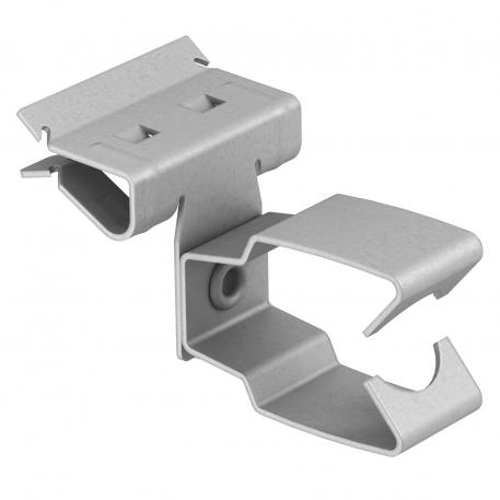 Support clamp, for pipes, open/side