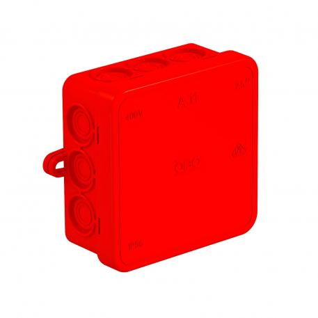 Junction box A 11 75x75x35 | 12 | IP55 | 12 entries for cable diameter 5–14 mm | Red