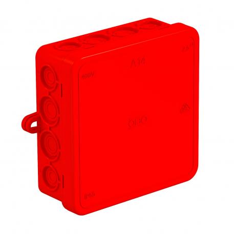 Junction box A 14 90x90x35 | 16 | IP55 | 8 entries for cable diameter 5‒14 mm 8 entries for cable diameter 5‒11 mm | Red