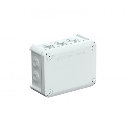 Junction box T 100, plug-in seal 136x102x57 | 10 | IP66 | 10 x M25 | Light grey; RAL 7035