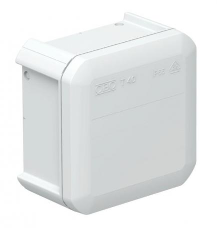 Junction box T 40, closed 77x77x46 |  | IP55 | None | Light grey; RAL 7035