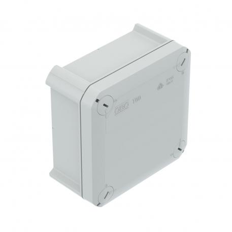 Junction box T 60, closed 100x100x46 |  | IP66 | None | Light grey; RAL 7035