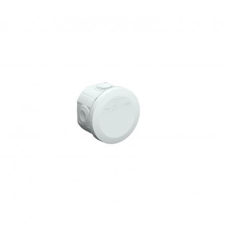 Junction box T 25, plug-in seal, flame-resistant Ø63x45 | 4 | IP65 | 4 x M25 | Light grey; RAL 7035