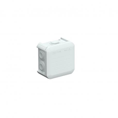 Junction box T 40, plug-in seal, flame-resistant 77x77x46 | 7 | IP55 | 7 x M25 | Light grey; RAL 7035