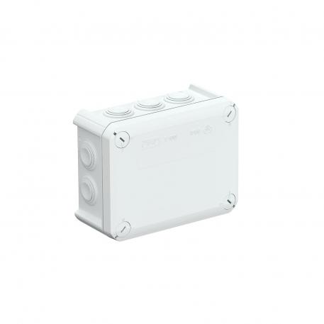 Junction box T 100, plug-in seal, flame-resistant 136x102x57 | 10 | IP66 | 10 x M25 | Light grey; RAL 7035