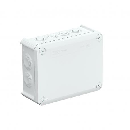 Junction box T 160, plug-in seal, flame-resistant 176x135x67 | 12 | IP66 | 7 x M25 5 x M32 | Light grey; RAL 7035