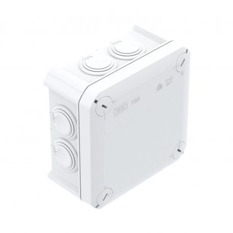 Junction box T 60, plug-in seal 100x100x48 | 7 | IP66 | 7 x M25 | Pure white; RAL 9010