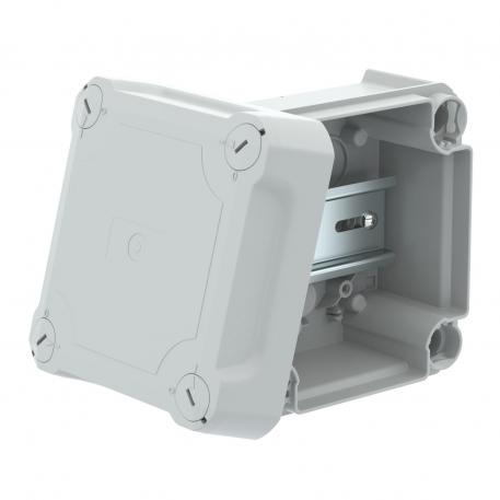 Junction box T60, closed, elevated cover 100x100x63 |  | IP66 | None | Light grey; RAL 7035