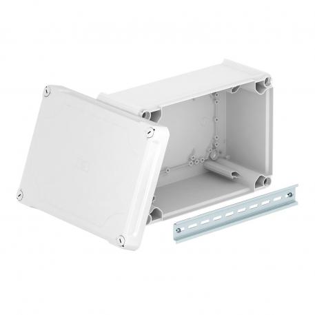 Junction box T350, closed, elevated cover 267x182x127 |  | IP66 | None | Light grey; RAL 7035