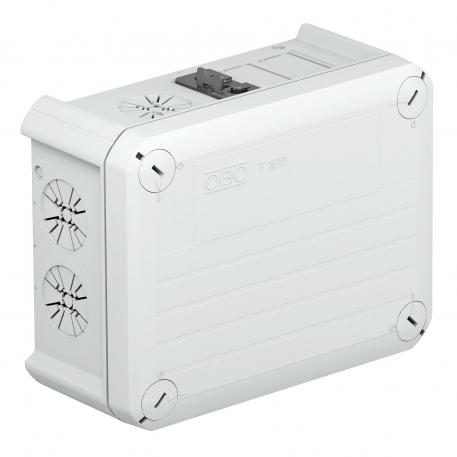 Junction box T 100, with Wieland connector and socket 1S3+2B3 136x102x57 | 4 | IP20 | 4 | Light grey; RAL 7035