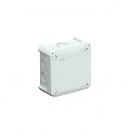 Junction box T60, with knock-out entries 100x100x48 | 7 | IP67 | 7 x Ø25 | Light grey; RAL 7035