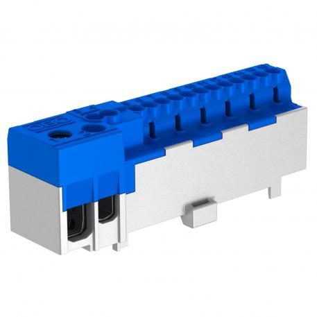 Neutral conductor terminal, with screwless contacts, 12 terminals 12 | 10 | 16