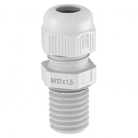 Cable gland, metric thread, long, light grey  |  | M40 x 1,5 | no | Light grey; RAL 7035