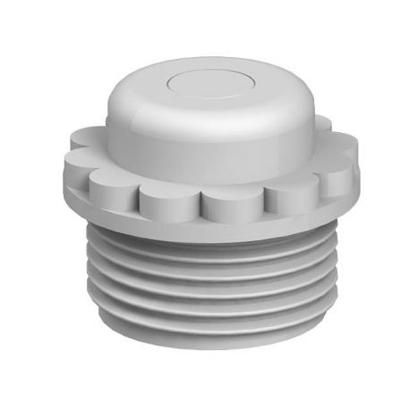 Screw-in nipple, PG thread with perforation membrane