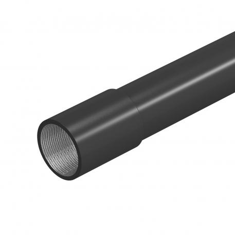 Armoured steel pipe with thread, black 20 | 3000 | 1.5 | M20x1,5