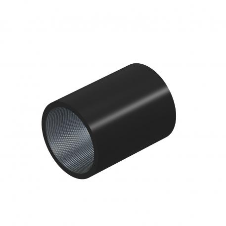 Black powder-coated steel sleeve, with thread 27.5 | 25 | M25x1,5