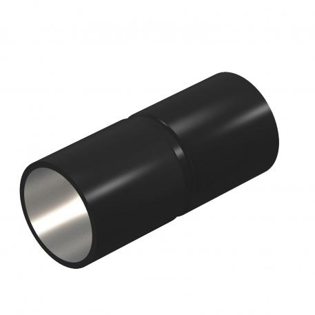 Armoured steel pipe connection sleeve without thread, black 23.1 | 20.7