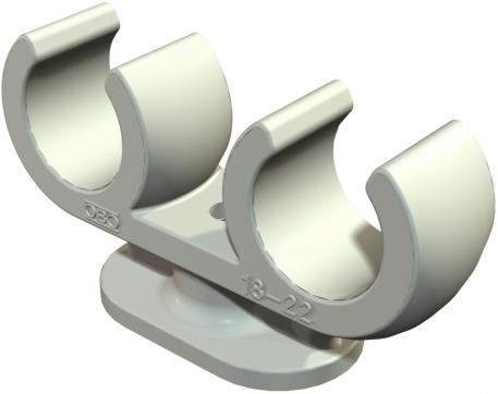 Base clamp clip, double
