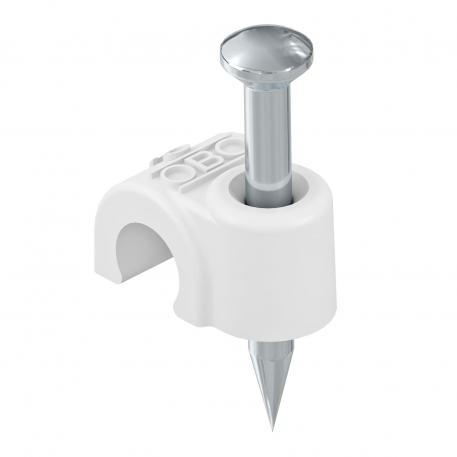 ISO nail clip 2006, white 18 | 6 | 2,0x18 | Pure white; RAL 9010