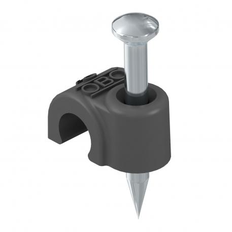 ISO nail clip 2010, black 25 | 10 | 2,0x25 | Jet black; RAL 9005
