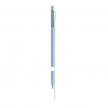 Profile earth rod connection with round conductor lug