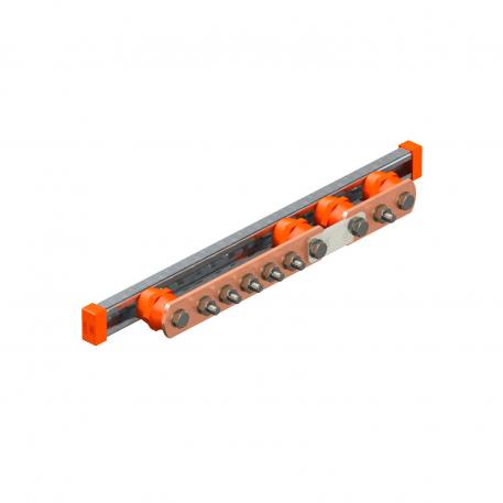 Equipotential busbar for flexible wall mounting with separation point  505 | 40 | 85 | 6 | 
