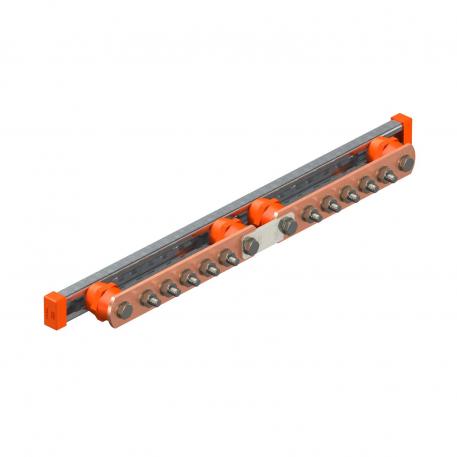 Equipotential busbar for flexible wall mounting with separation point  605 | 40 | 85 | 10 | 