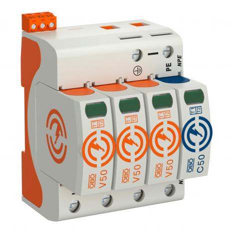 Combination arrester V50 + NPE with remote signalling, 150 V