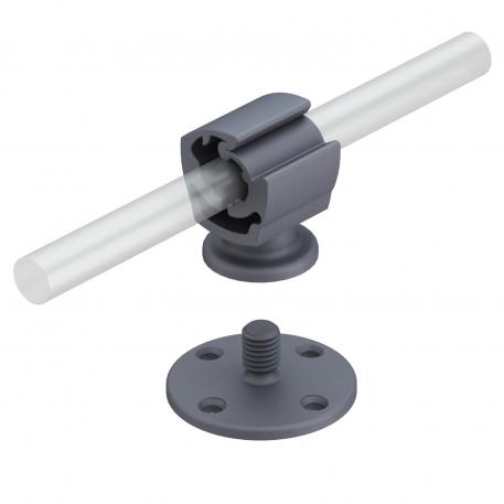 Cable bracket, Rd 8−10 mm with bonding base  | 