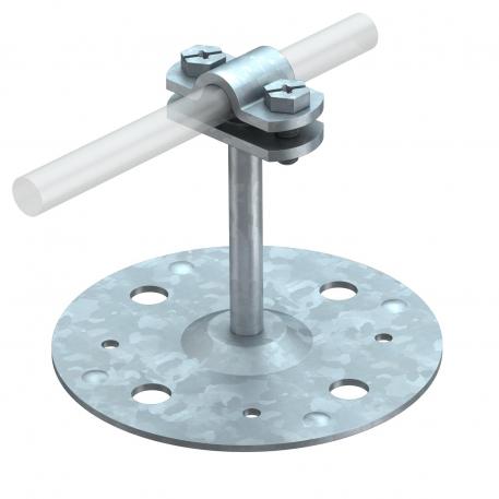 Roof conductor holder, suitable for direct bonding