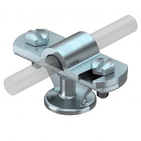 Cable bracket with hinged crossbar Rd 8−10 mm