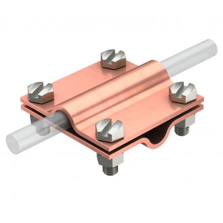 Cross-connector Rd 8−10 mm Cu Rd 8-10