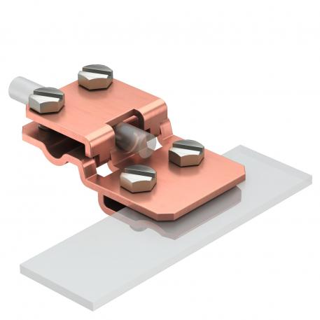 Folding clamp and connection terminal up to 10 mm plate thickness Cu Rd 8-10 | 10 | 