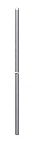 Air-termination/earth entry rod, rounded-off on both ends FT