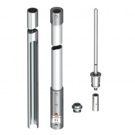 Insulated air-termination rod for inner-routed isCon conductor with side exit 8000 | 
