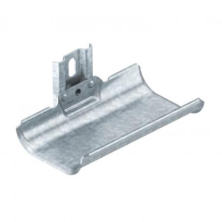 Cable support trough, single, with fastening rail