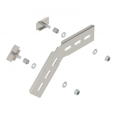 45° mounting angle A2 Stainless steel | Bright, treated