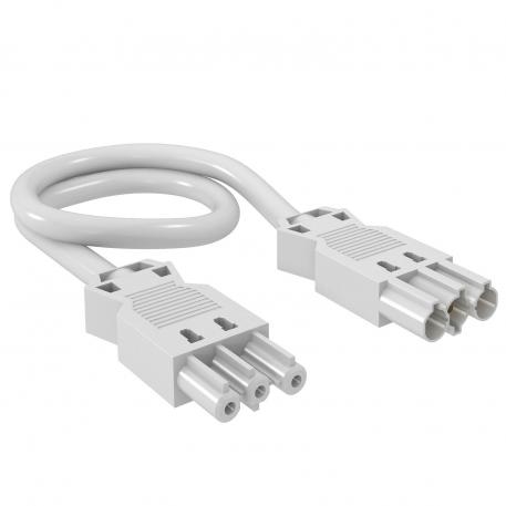 3-wire connection cable, PVC, cross-section 2.5 mm², Cable length 1 m, white 1000 | 3 | 2.5