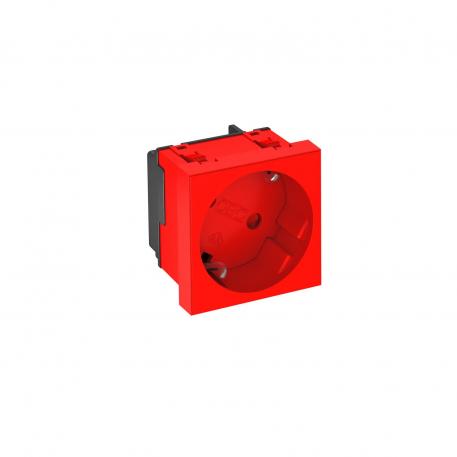 33° socket, protective contact, single Signal red; RAL 3001