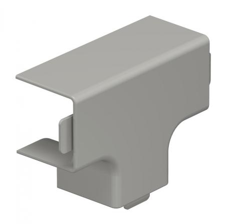 T piece cover, for trunking type WDK 25025 68 | 48 | 25 | Stone grey; RAL 7030