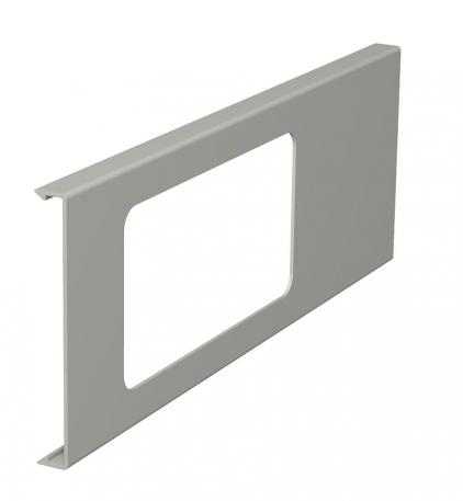Cover for double accessory mounting box for WDK trunking, trunking height 110 mm 300 | Stone grey; RAL 7030