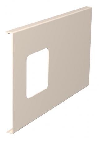 Cover for single accessory mounting box for WDK trunking, trunking height 170 mm 300 | Cream; RAL 9001