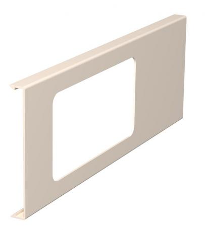Cover for double accessory mounting box for WDK trunking, trunking height 110 mm 300 | Cream; RAL 9001